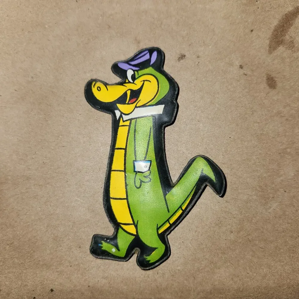 Vintage Hanna Barbera Wally Gator Puffy Magnet Retro 1960s Cartoon Character Toy